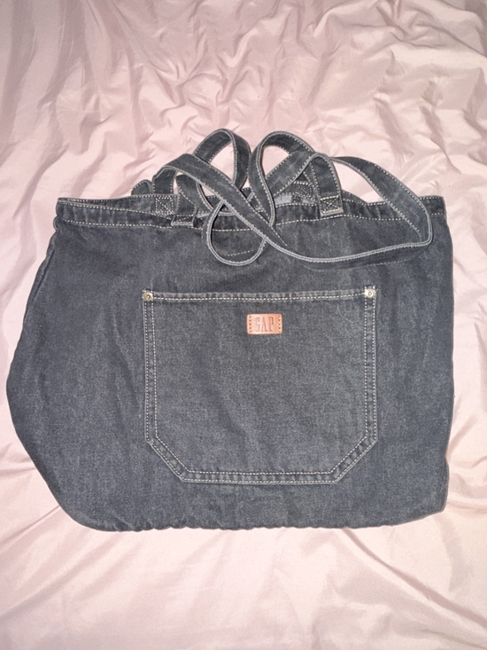 GAP Handbags - GAP Dark Denim Tote in Deep Blue